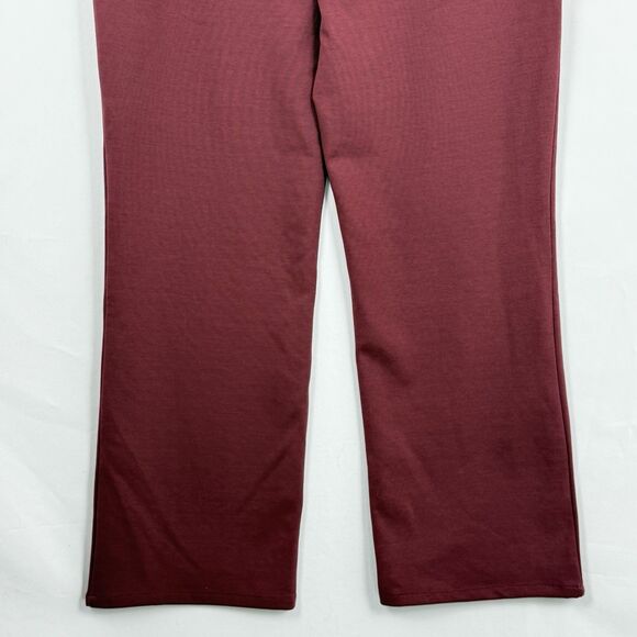 DG2 Diane Gilman Women's Pants MP Maroon Straight Leg Pockets - Picture 12 of 16
